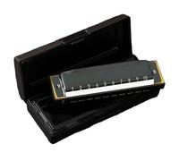 Harmonica Professionnel Harmonica Blues 10 Trous Clé En Do Pour Débutants Pour Apprendre En Autonomie(Black)