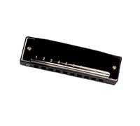 Harmonica Professionnel Harmonica Blues 10 Trous Pour Débutants Et Enseignement Musical(Black)