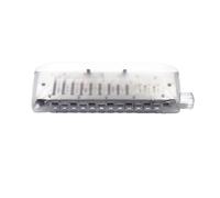 Harmonica Professionnel Harmonica Chromatique 12 Trous Noir Instrument De Musique Pour Adulte(Crystal G)