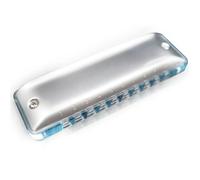 Harmonica Professionnel Harmonica Diatonique 10 Trous Avec Peigne En Acrylique Bleu Clair(E)