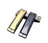 Harmonica Professionnel Harmonica Portable À 10 Trous Avec Clé En Do Et Étui Métal Pour Débutants Pour Enseigner La Gamme Diatonique(2)