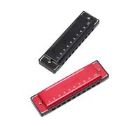 Harmonica Professionnel Harmonica Portable À 10 Trous Avec Clé En Do Et Étui Métal Pour Débutants Pour Enseigner La Gamme Diatonique(3)