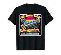 Harmonica rétro pour Hommes, Femmes, Enfants, Coucher de Soleil Meme T-Shirt