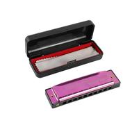 Harmonicas L'harmonica À 10 Trous Est Un Instrument Idéal Pour Les Débutants Qui Souhaitent Apprendre Et Jouer(Purple)