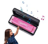 Harmonicas Pour Adultes Débutant,Harpe d'orgue à bouche | Instrument de musique Harmonica bleu, professionnel 10 trous 20 tons pour l'enseignement des débutants et de la petite enfance