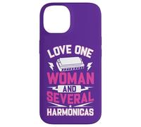 Harmoniciste Citation Love One Woman and Several Harmonicas Coque pour iPhone 14