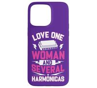 Harmoniciste Citation Love One Woman and Several Harmonicas Coque pour iPhone 15 Pro Max