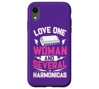 Harmoniciste Citation Love One Woman and Several Harmonicas Coque pour iPhone XR