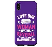 Harmoniciste Citation Love One Woman and Several Harmonicas Coque pour iPhone XS Max