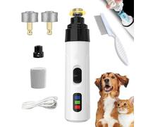 Harmonidog Griff’Douce Le Soin Des Griffes Sans Peur, Pet Nail Grinder Avec 2 Lumières Led, Electric Nail Trimmer Dog, Coupe Griffe Ultra Silencieux, Coupe Sans Douleur, En Toute Sécurité (B)