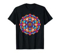 Harmonie de Yoga spirituelle Mandala bohème coloré T-Shirt