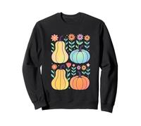 Harmonie des citrouilles et des Fleurs de la récolte d'automne Sweatshirt