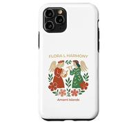 Harmonie Florale avec Ange et Fleur Coque pour iPhone 11 Pro
