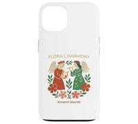 Harmonie Florale avec Ange et Fleur Coque pour iPhone 13