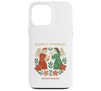 Harmonie Florale avec Ange et Fleur Coque pour iPhone 13 Pro Max