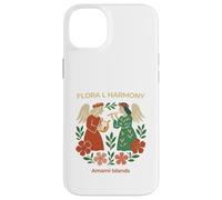 Harmonie Florale avec Ange et Fleur Coque pour iPhone 14 Plus