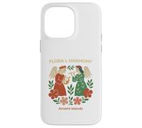 Harmonie Florale avec Ange et Fleur Coque pour iPhone 14 Pro Max