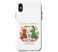 Harmonie Florale avec Ange et Fleur Coque pour iPhone X/XS