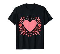 Harmonie Florale en Forme de cœur en Fleurs T-Shirt
