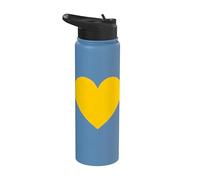 Harmonie Jaune | Concept Visuel Équilibré Stainless Steel Insulated Water Bottle