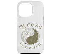Harmonie Qi Gong, Dessin Rétro Vintage, équilibre Yin et Coque pour iPhone 13 Pro