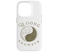 Harmonie Qi Gong, Dessin Rétro Vintage, équilibre Yin et Coque pour iPhone 14 Pro