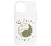 Harmonie Qi Gong, Dessin Rétro Vintage, équilibre Yin et Coque pour iPhone 15