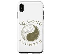 Harmonie Qi Gong, Dessin Rétro Vintage, équilibre Yin et Coque pour iPhone XS Max