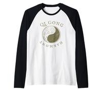 Harmonie Qi Gong, Dessin Rétro Vintage, équilibre Yin et Manche Raglan