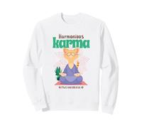 Harmonieux Yoga Karma Pattes Et Respiration Sweatshirt