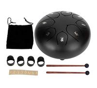 Harmonious Tambour à langue en acier blanc à 8 tons - Instrument de percussion fabriqué à la main avec accessoires pour la méditation, le yoga et les paysages sonores thérapeutiques, parfait pour les