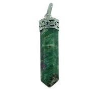 Harmonize Cadeau spirituel 6 Sided Baguette Reiki Pierre Ruby Fuchsite Crayon Pendentif