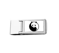 Harmonize Positive Negative Panda Environnement Pince à billets en acier inoxydable Portefeuille de poche