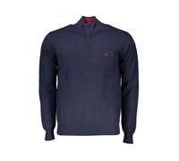 Harmont & Blaine - Pull Chic Demi-Zip avec Détails Brodés - Homme - Pulls - Bleu - Taille: 2XL