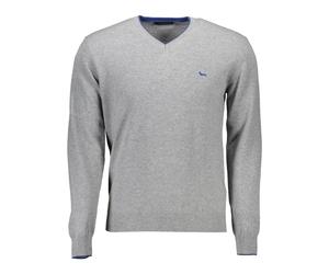 Harmont & Blaine - Pull élégant en mélange de laine à col en V - Homme - Pulls - Gris - Taille: 2XL