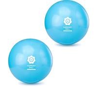 HARMONY BALL Lot de 2 balles de pilates d'air et de gymnastique sans phtalates - Bleu aqua, 23 cm
