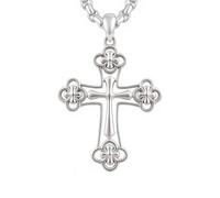 HARMONY BOLA Collier en argent sterling 925 avec pendentif en forme de croix religieuse, cadeau d'anniversaire et de Noël pour homme