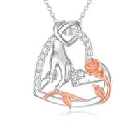 HARMONY BOLA Collier en argent sterling 925 avec pendentif en forme de main avec inscription « Mother and 1-5 Daughter/Son » - Bijou pour femme, grand-mère, épouse, fille, 18 inch, Argent sterling