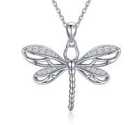 HARMONY BOLA Collier libellule en argent sterling avec pendentif celtique en forme d'animal - Cadeau d'anniversaire pour femme