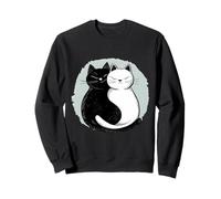 Harmony Cats Équilibre Spirituel pour Les Amoureux des félins Sweatshirt