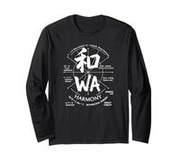 Harmony Kanji WA Japan Balance Anatomie Souvenir Japonais Manche Longue