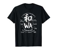 Harmony Kanji WA Japan Balance Anatomie Souvenir Japonais T-Shirt