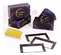 HARMOSPHERE Kit 50 cartes à gratter personnalisables | Golden Ticket chèque cadeau original homme femme| Ticket surprise message exclusif| Bon cadeau anniversaire Noël voyage annonce| Idée pour couple