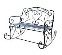 Harms Balancelle Chaise Noire Terrasses Garden Park Seat Meubles Métal Largeur 110 cm 504664