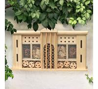 Harms Insecte Hotel En Bambou Extérieur Pour Jardin Boite À Nids Marron