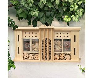 Harms Insecte Hotel En Bambou Extérieur Pour Jardin Boite À Nids Marron