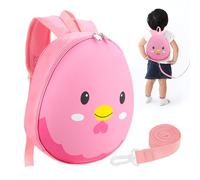 Harnais à coque rigide pour tout-petits, mini sac à dos pour enfant, sangle d'attache et laisses de protection pour bébés garçons, sac à dos préscolaire pour filles et garçons de 2 à 8 ans (poulet