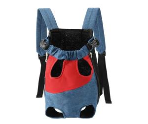 Harnais à dos pour chien, harnais réglable pour animal de compagnie, sac de voyage à l'extérieur des jambes, convient pour les chiens de petite et moyenne taille de 3,2 à 5 kg, sac à dos doux et