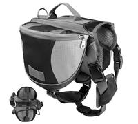 Harnais à dos pour chiens - Pet réglable et respirant | Sac de selle pour chiens - Pour promenades Activités en plein air Voyages nocturnes Voitures Aéroport Taxi Transport public