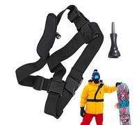 Harnais Action Body - Kit de support de tir incliné, support monté sur la poitrine , suport de base rotatif | Équipement vidéo mains libres Portable pour l'escalade, le vélo, le surf, le kayak, ou